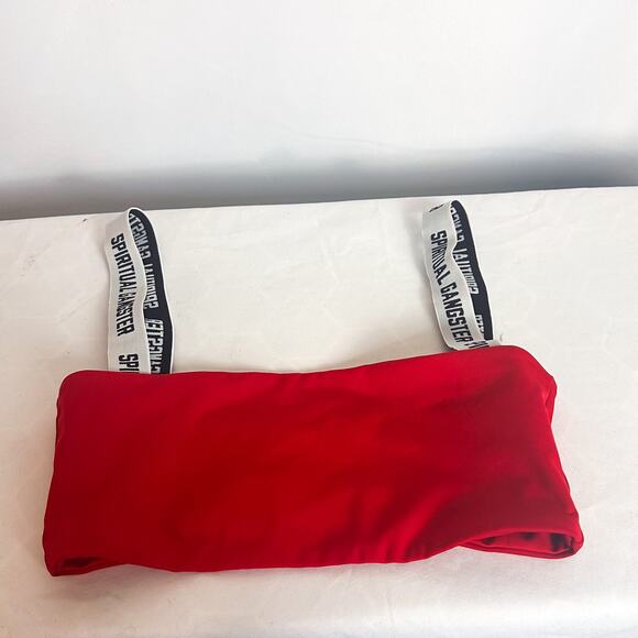 3 FOR $35! 📦 SPIRITUAL GANGSTER Skylar Frame Bra in Crimson Sz. S - Picture 2 of 4